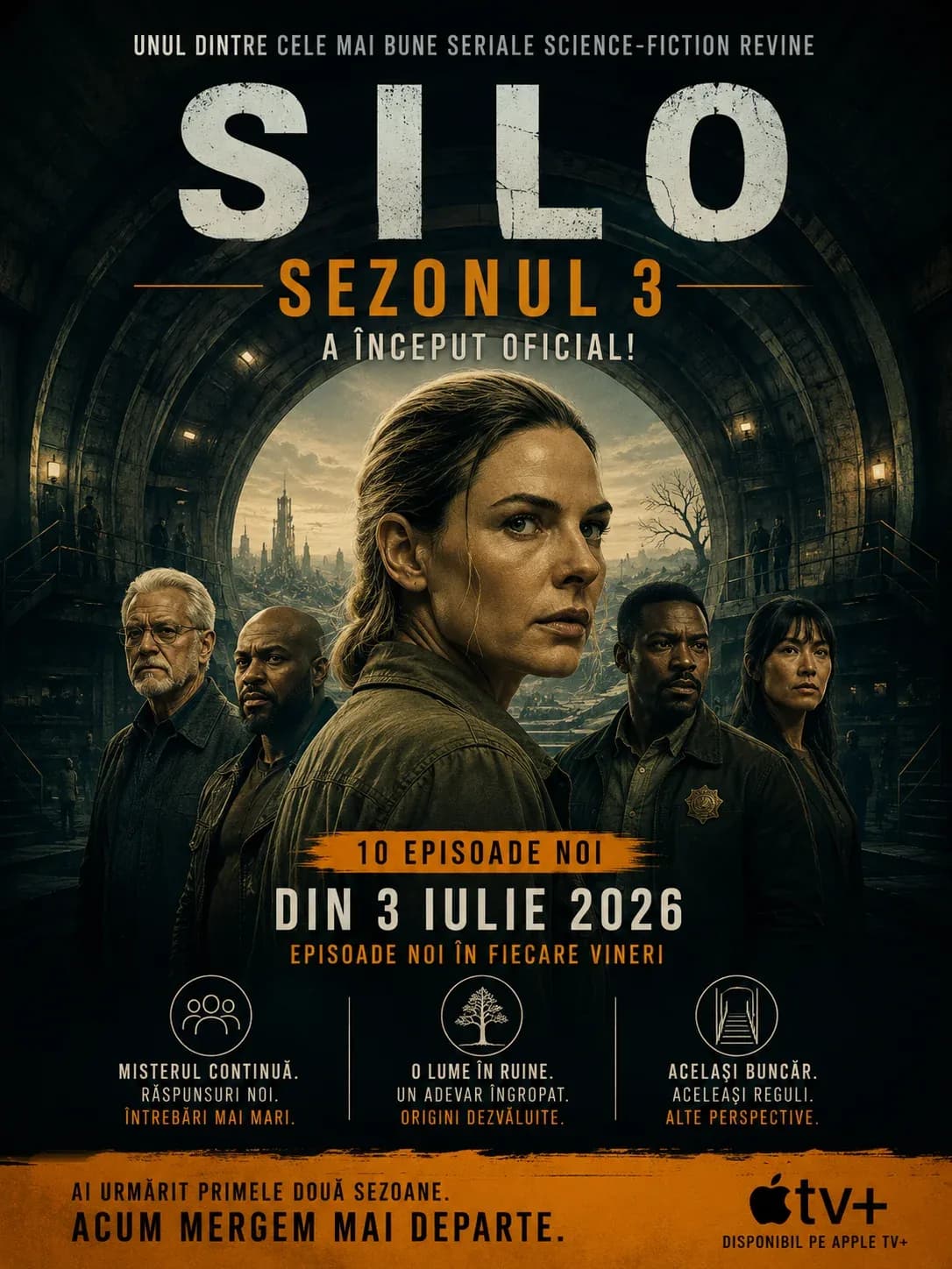 Silo revine oficial cu sezonul 3. Așteptarea a luat sfârșit!